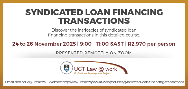 Syndicated loan financing transactions