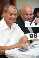 Erik Ahlmann (left) of Tedeum Vin in Denmark and Willy Rouseu of Rouseu Wijnen in Belgium.