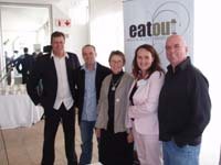 The panel of judges: Arnold Tanzer (director of the SA Chefs Association); Dario D’Angelo (restaurateur); Letitia Prinsloo (principal of the Institute of Culinary Arts); Abigail Donnelly (editor, Eat Out) and Pete Goffe-Wood (food alchemist).