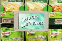 10 inch screens situated on-shelf directly in front of the product being displayed