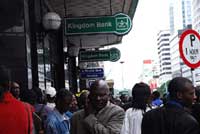 Using mobile phones to reach out to voters (Image: IRIN)