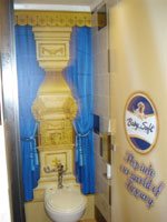 Wrapping up loo cubicles