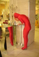 Condom-clad Virgin Mobile promo girl