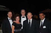 Howard Arrand, Lauren Patlansky (Ernst & Young), Rick Jackson (Sanyati Holdings), Howard Blake (Blake) and Kumaran Padayachee (Spartan Technologies)... KwaZulu-Natal’s best.