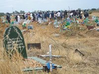 A dying country – cemeteries are full, and still the funerals continue. (Image: IRIN)