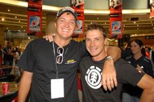South African cricketers, Paul Harris and Dale Steyn.