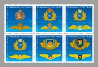 Stamps designed for SAA's 75th anniversary