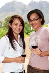 CWG bursary winners, Sacha Claassen and Tamsyn Jeftha.