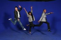 Judges left to right: Shaun Pierce, Vusiwe Ngcoba and Lupi Ngcayisa show off their moves