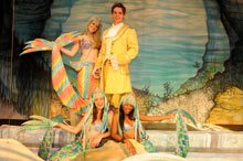 Claire Scheepers as Ariel, Andre Lotter as Prince Harry, Cindy Swanepoel as Coral & Nonhlanhla Mkhonto as Jade