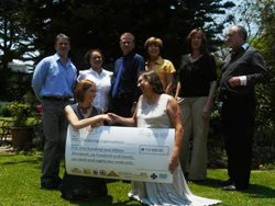Back L-R: Kelvin Glenn (Head Communication/Marketing & Fundraising - SA Red Cross Society); Simone Sonn (National Donor Relations Coordinator – Reach For A Dream Foundation); Francois Peenz (National Director – CHOC Childhood Cancer Foundation SA); Jenny Williams (Corporate Fundraiser – WWF); Jackie Schoeman (Director – Cotlands); and Brian Miller (Chairman - Reach For A Dream). Front: Marié Botha and Christine Kuch (Chairperson - The Giving Organisation/PRO NSPCA)