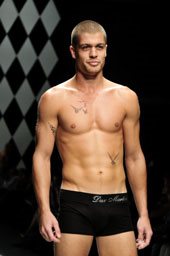 Dax Martin presents sleek sleepwear at Fashion Week