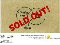 Apex Awards - not an empty seat in the house