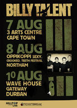 Billy Talent's three shows in SA