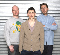 New Creature comforts… Ed Warren, Stuart Outhwaite and Ben Middleton.