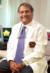Principal investigator Pravin Kaumaya: “When we combined our peptide HER-2 inhibitor with the VEGF peptide that inhibits angiogenesis, we observed significant additive benefits in reducing tumour burdens in preclinical studies.”