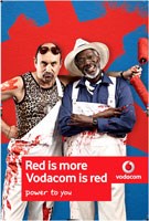 Print ad with Michael de Pinna and Bankole Omotso.