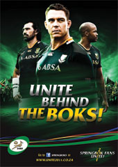 SARU and 34 Sport unites the nation behind the Boks!