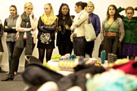 Young fashion designers prepare to meet the craft producers.<p>Photo credit: SDR Photo