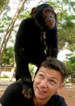 Chimp champ TV presenter writes autobiography