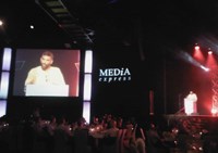 Kumi Naidoo, guest speaker at the 2011 Vodacom Journalist of the Year Awards gala dinner. Pic: Simone Puterman.