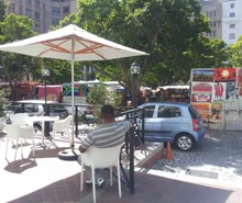 Bustling Green Market Square.