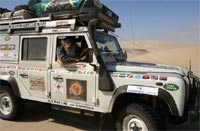 Adventurer Kingsley Holgate, one of the few people in Africa who actually needs a 4x4. Pic: .