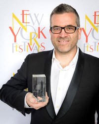 Matt Eastwood, chief creative officer, DDB NY accepted the award for The Network of the Year.