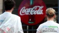 PR face off stunt at Coke headquarters. Source: Cage Challenge, Facebook.