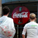 PR face off stunt at Coke headquarters. Source: Cage Challenge, Facebook.