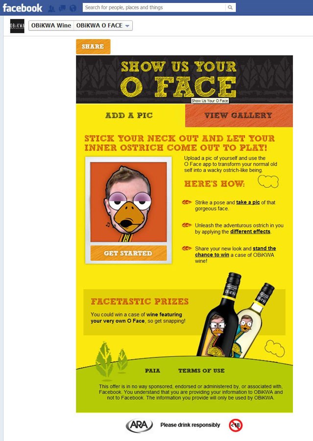 Obikwa opens Facebook to faces