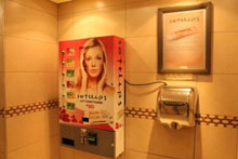 Branded vending machines offer exposure, POS in washrooms