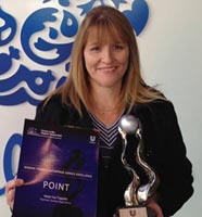 Point account manager, Karen Davidson.