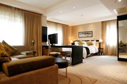 The rooms are large, but if it matters to you, check that it has a fridge; not all rooms do.