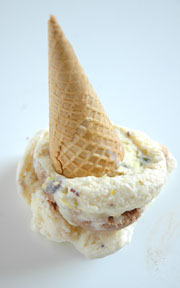 Halva ice cream in three glorious flavours