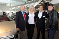 Bernhard Maier, Roger Houghton (motoring journalist), Jessica Baker (Porsche SA), Toby Venter (CEO Porsche SA) and Stuart Johnson (motoring journalist).