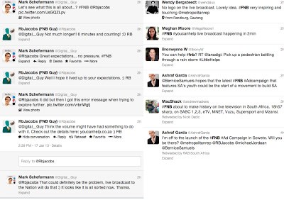 Some views on the FNB 'You Can Help' campaign