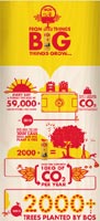 Bos Ice Tea infographic illustrates environmental commitment
