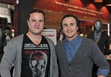 Marketing & retail manager for celio, Thibaut de Navacelle and actor, Bjorn Steinbach.