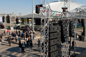Outdoor sound demos at Mediatech Africa