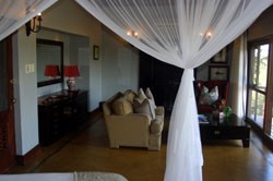 Our lounge area at Tinga - luxury at its best.
