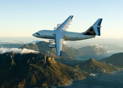 The British Aerospace AVRO RJ85 – regional jet airliner. (Image: Courtesy Airlink)