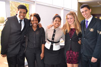 L to R: Nathan Muller, Yolanda Willie, Helena Lategan, Michaela Newton and Kyle Cummings