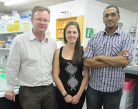 L - R: Professor Patrick Arbuthnot, Kristie Bloom and Dr Abdullah Ely