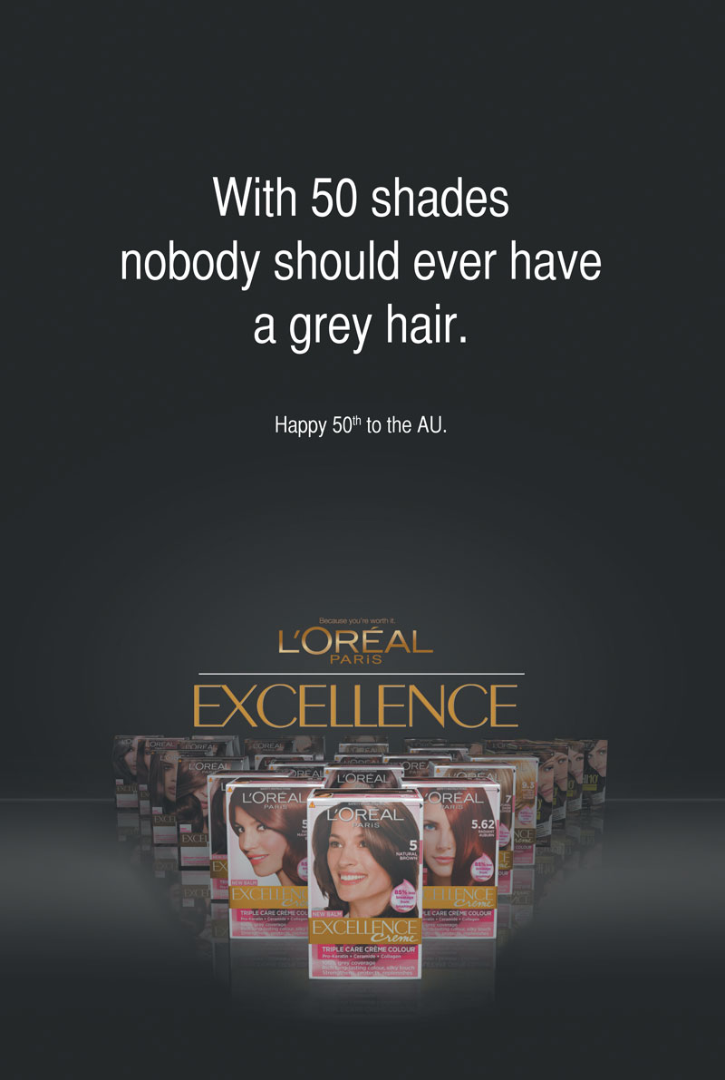 [Times Press Ad Challenge] L’Oreal covers 50 Shades of Grey
