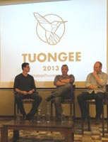 Mobile panel: Marc Herson, Tim Bishop and Angus Robinson