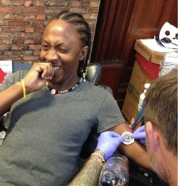 Not so much 'Ha ha ha' but rather 'Ow ow OW! (Image: @Anatinus)