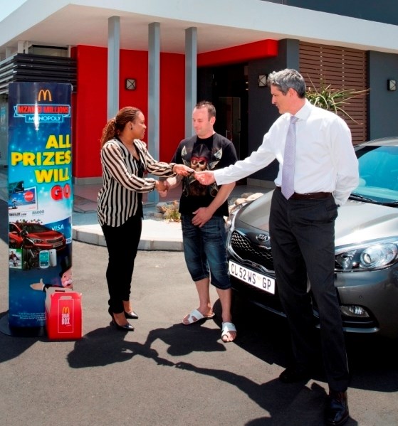 First Chance Card draw winner in McDonald's Mzansi Millions Monopoly