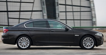 The sedan... sleek lines.