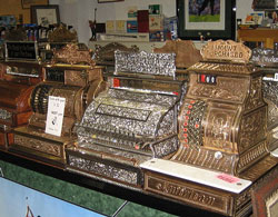 No, not this sort of cash register... But your PowerPoint and the whole package that comes with it - which is usually you. (Image: Infrogmation of New Orleans, via Wikimedia Commons)